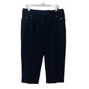 Lark Lane black capri casual pants size 12
